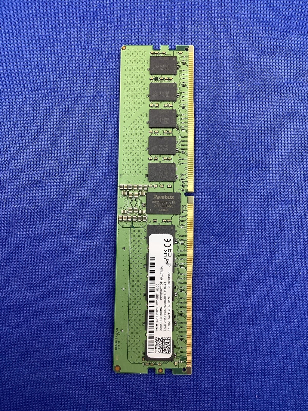 MTC20F2085S1RC56BD1 MICRON 32GB (1X32GB) 2RX8 PC5-5600B RDIMM MEMORY