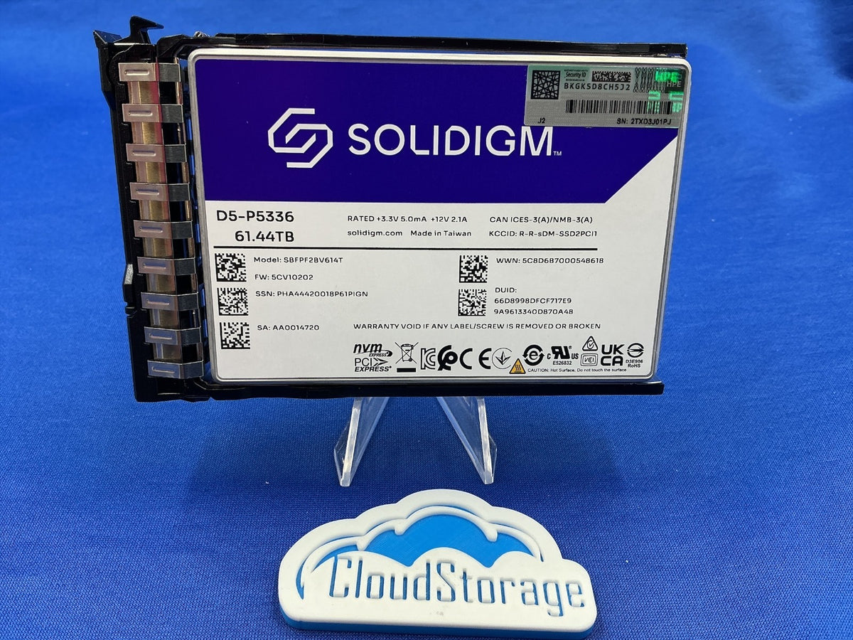HPE P73532-B21 61.44TB Solidigm D5-P5336 U.2 NVMe SSD P73581-001 SBFPF2BV614T