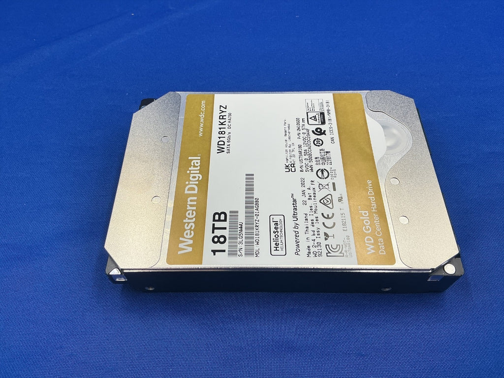 WD181KRYZ WD Gold 18TB 7200 RPM SATA 6Gb/s 512MB 3.5" Enterprise HDD