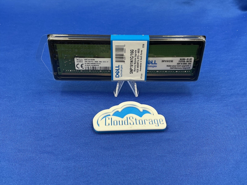 SNP1V1N1C/16G DELL 16GB (1X16GB) 1Rx8 PC5-4800B RDIMM MEMORY Brand New