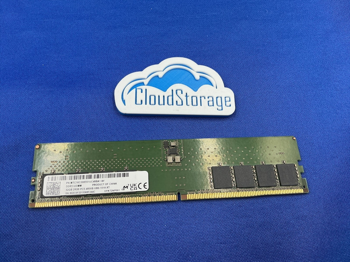 MTC16C2085S1UC48BA1 MICRON 32GB (1X32GB) 2RX8 PC5-4800B UDIMM Desktop MEMORY