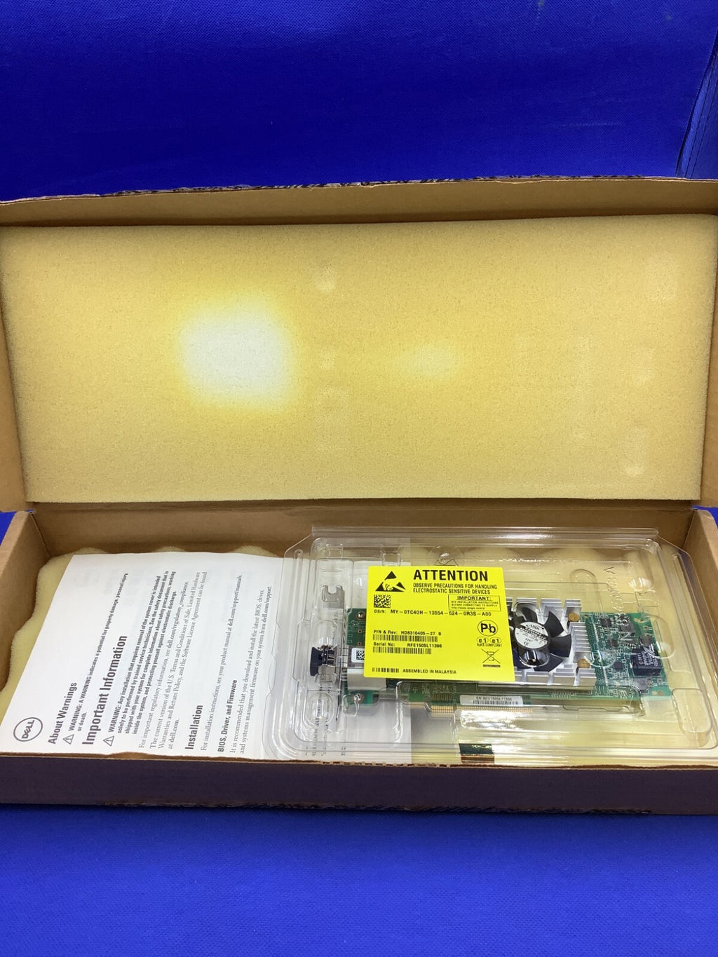 Dell QLE2660 DELL Qlogic 2660 Single Port 16GB Fibre Channel HBA QLE2660 NOB