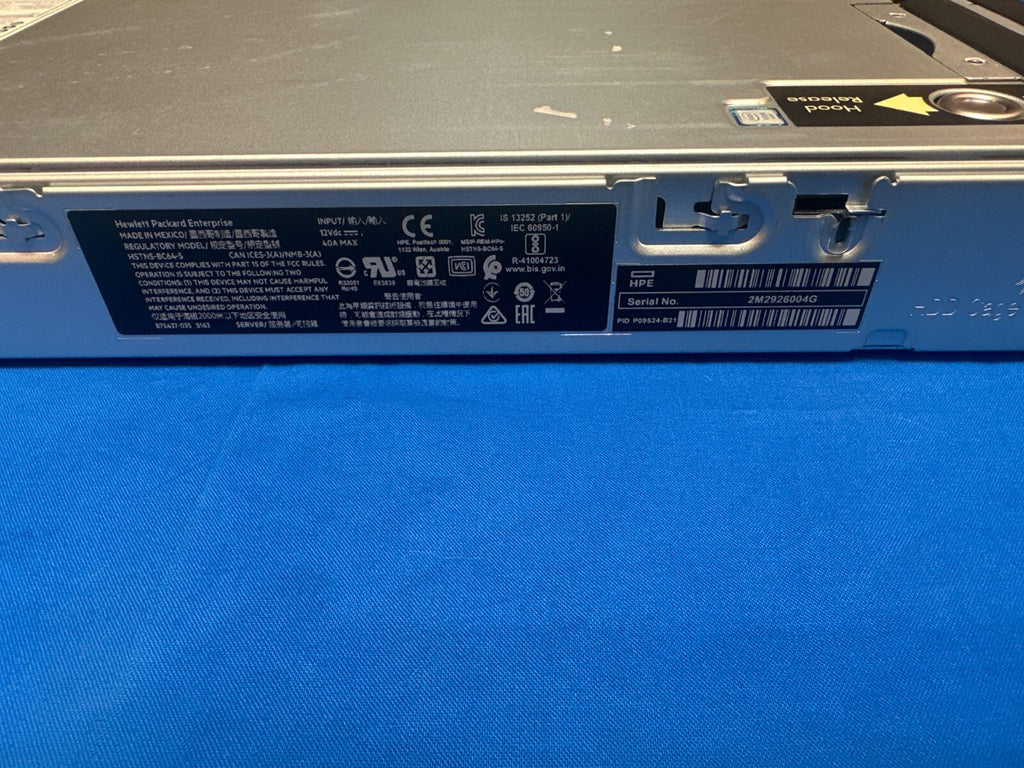 P09524-B21 HPE ProLiant BL460c  G10 V6 CTO Chassis Server 2SFF Blade P11566-001
