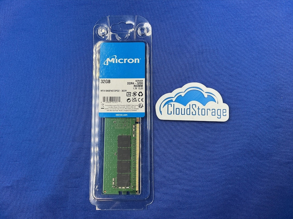 Micron MTA18ASF4G72PDZ-3G2B2 32GB DDR4-3200 ECC RDIMM 2Rx8 PC4-25600