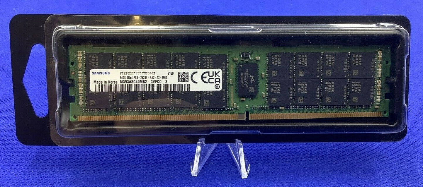 M393A8G40MB2-CVF SAMSUNG 64GB 2RX4 PC4-2933Y 2933 Mbps DDR4 RDIMM MEMORY