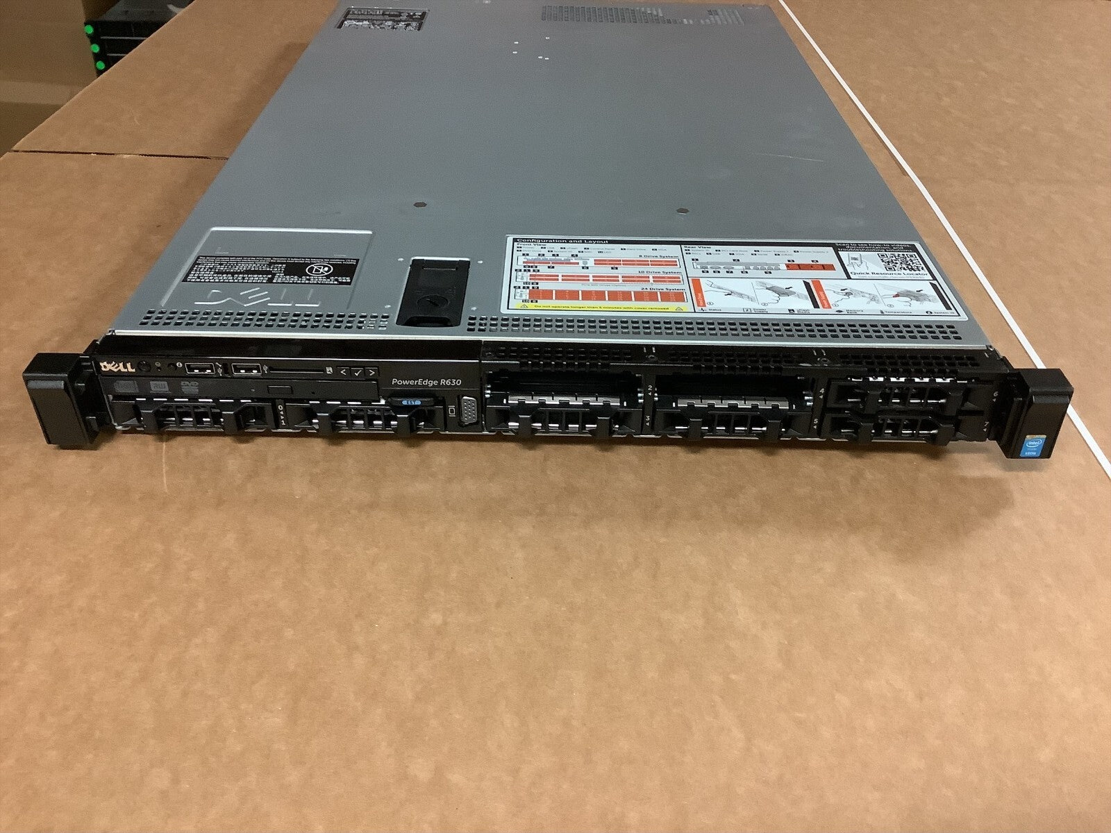 DELL PowerEdge R630 8bay with MOBO 0CNCJW, PCIE board, 2 X750w PSU