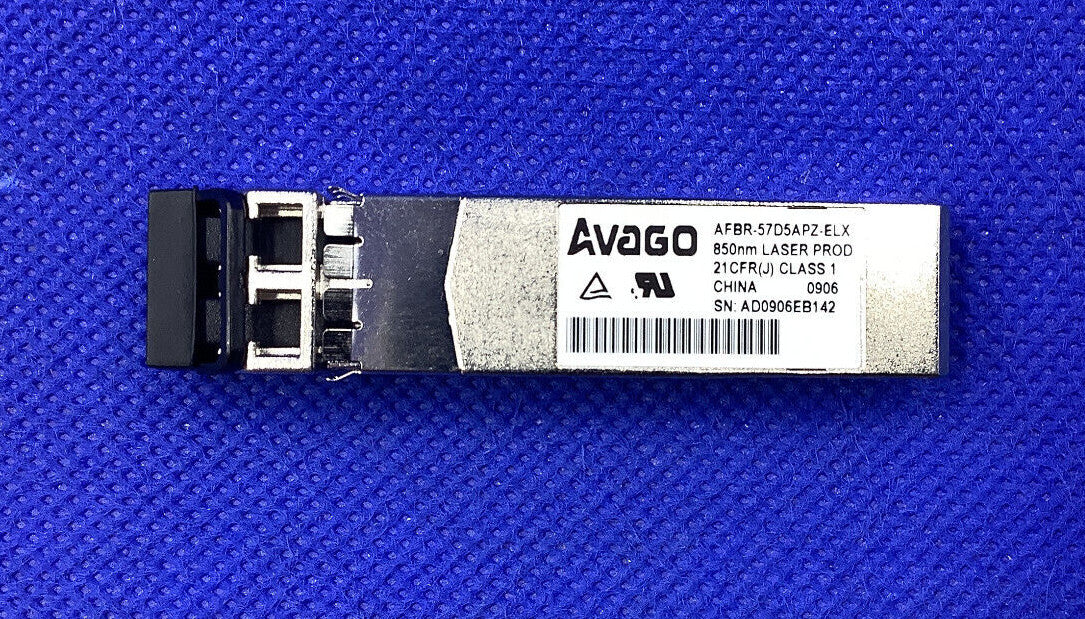 AFBR-57D5APZ-ELX AVAGO 8GBPS SFP FIBER OPTIC TRANSCEIVER MODULE