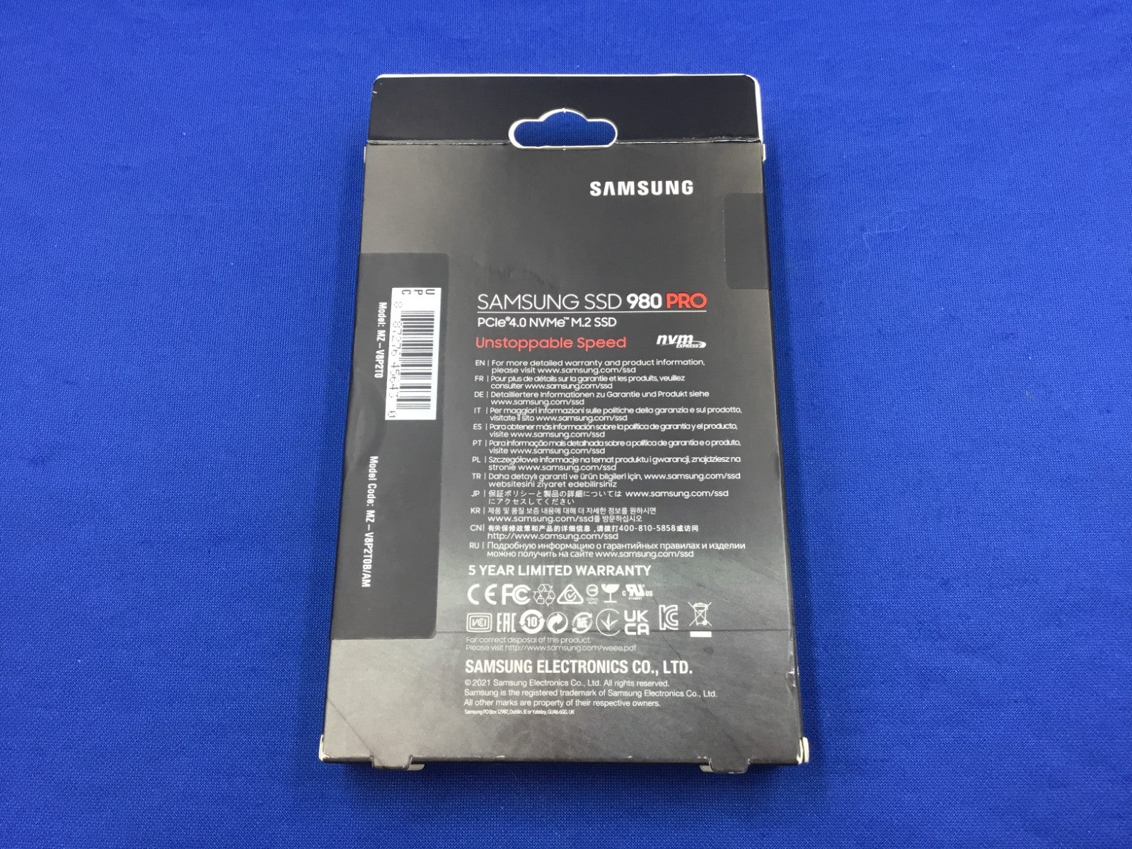 MZ-V8P2T0 Samsung 980 PRO 2TB M.2 NVMe PCIe SSD MZ-V8P2T0B/AM New Sealed