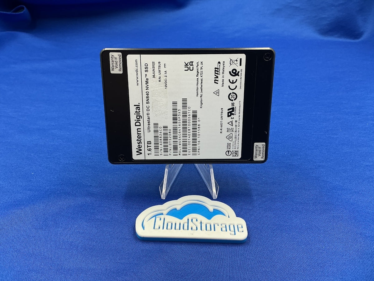 WUS4C6416DSP3X3 Cisco WD Ultrastar DC SN840 1.6TB PCIe NVMe 2.5in SSD