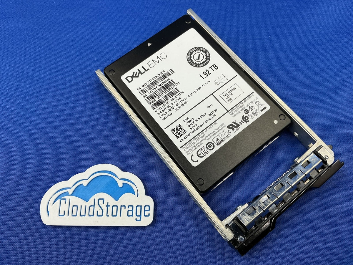 Dell Compellent 498F8 Samsung PM1643a 1.92TB 12Gb/s SAS 2.5" SSD  MZ-ILT1T9C