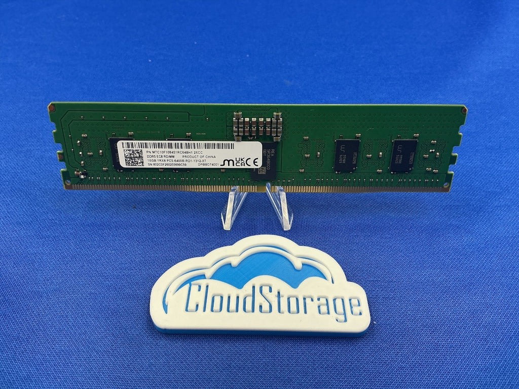 MTC10F1084S1RC64BH1 MICRON 16GB (1x16GB) 1Rx8 PC5-6400B RDIMM MEMORY