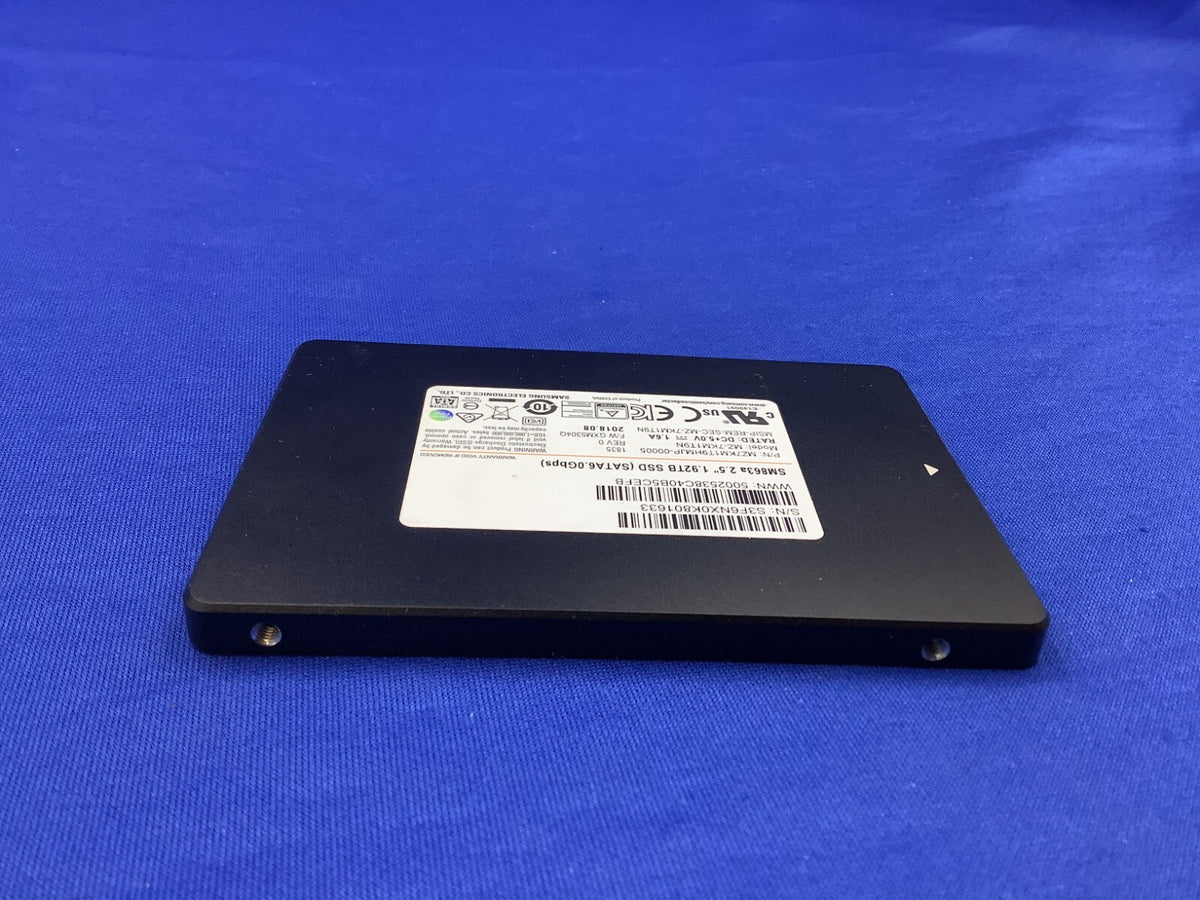 MZ-7KM1T9N Samsung SM863a 2.5'' 1.92TB 6Gbps SATA SSD MZ7KM1T9HMJP