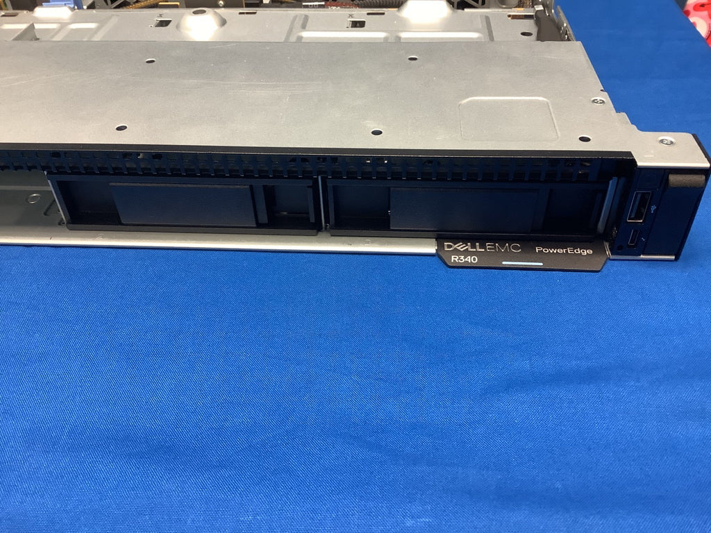 Dell PowerEdge R340 chassis with fans, cables and heatsink No RAM, HDD, CPU, GPU