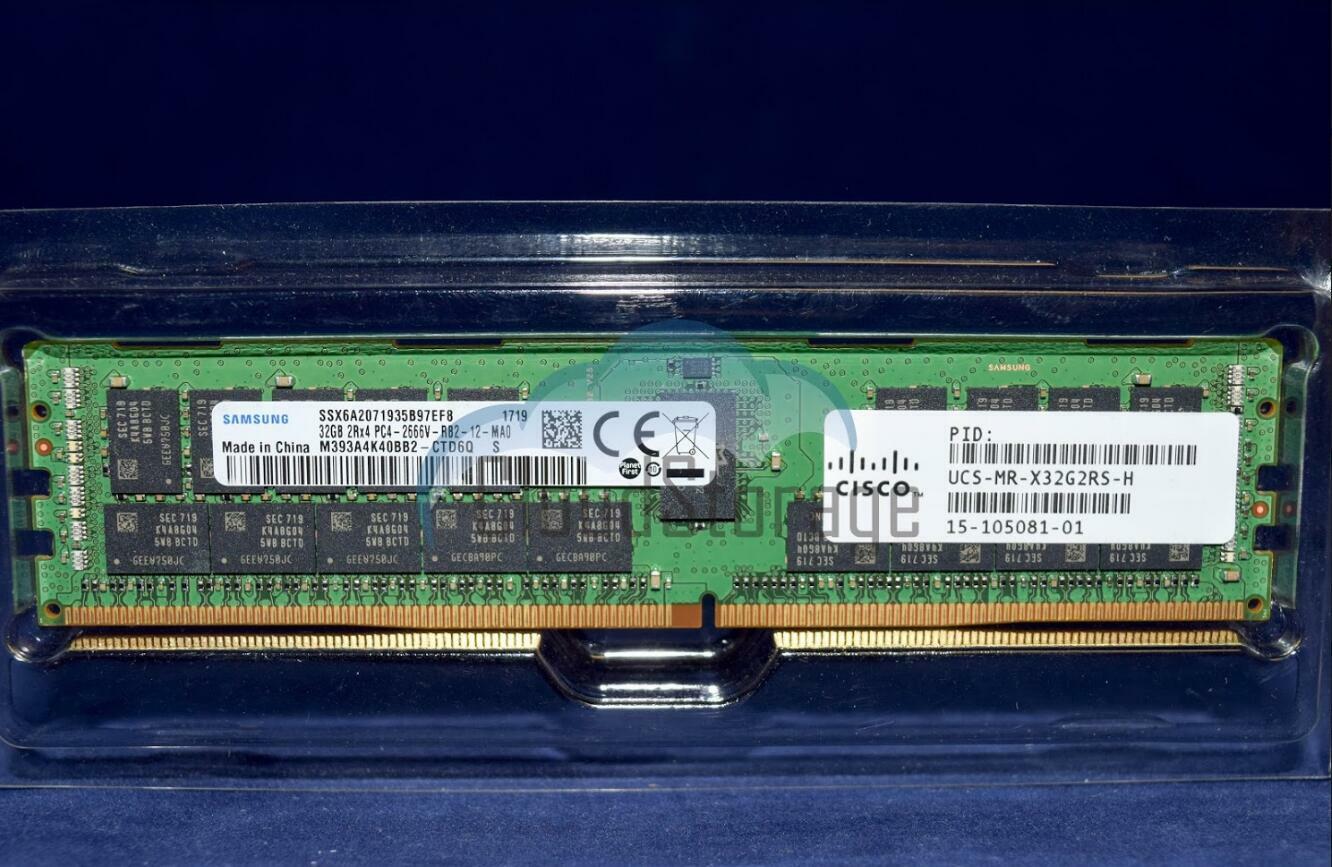 UCS-MR-X32G2RS-H CISCO 32GB (1X32GB) 2RX4 PC4-2666V DDR4 MEMORY