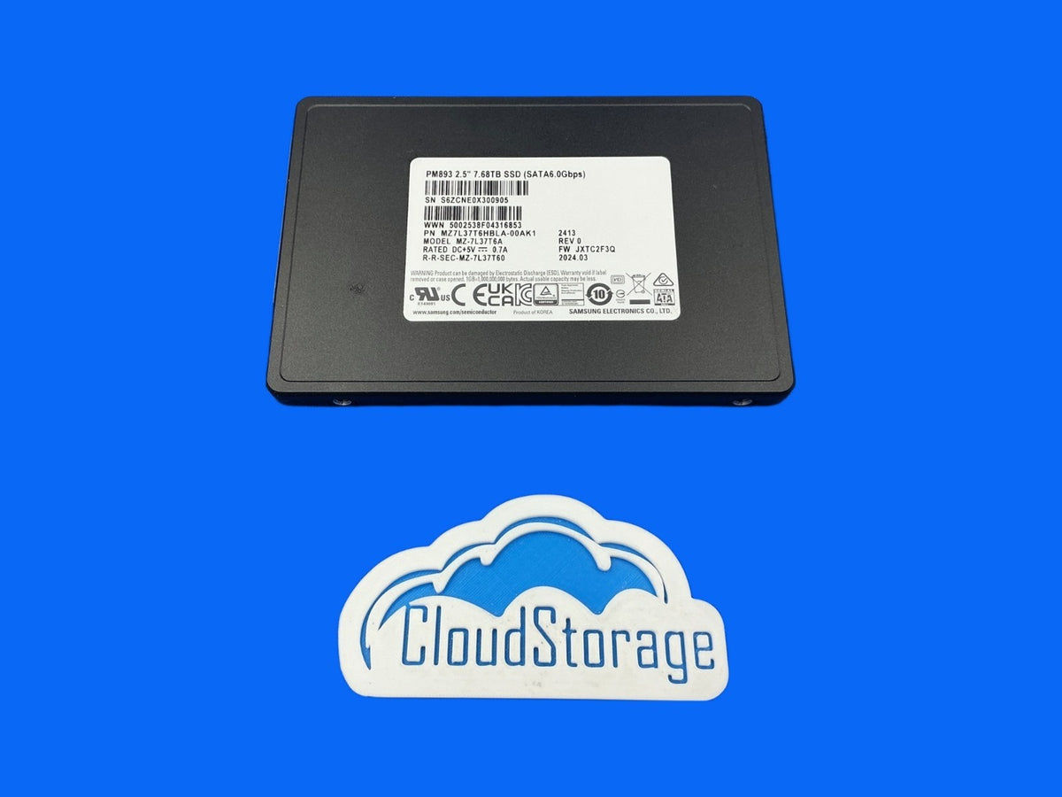 Samsung PM893 7.68TB SATA 6Gb/s SSD MZ-7L37T6A MZ7L37T6HBLA-00AK1