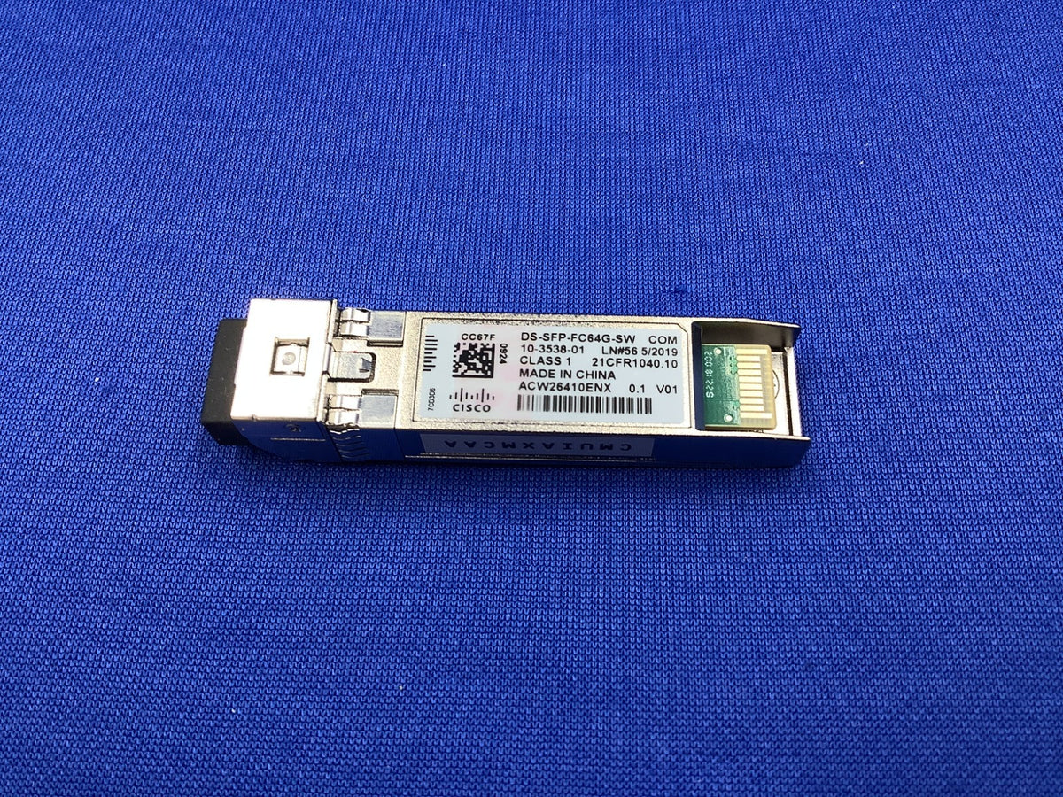 DS-SFP-FC64G-SW CISCO 64Gbps Fibre Channel SW SFP+, LC Transceiver 10-3538-01