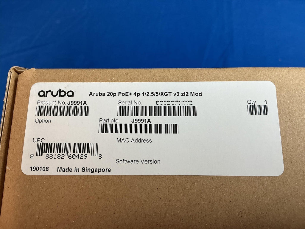 HPE Aruba J9991A 5400R zl2 20x1G PoE+ 4x10G Smart Rate RJ45 Module