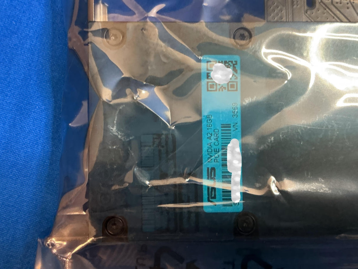 ASUS NVIDIA A2 16GB GDDR6 PCIe GPU 90SKC000-M6TAN0 900-2G179-0020-000