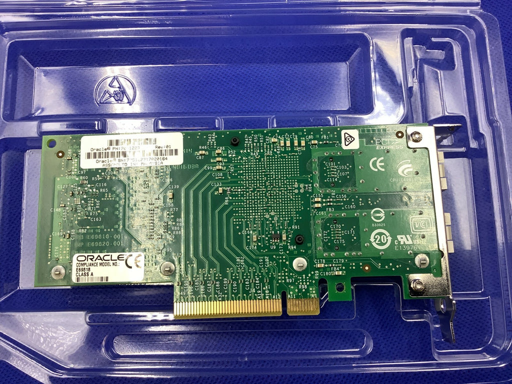 Both Brackets X520-DA2 Sun Oracle 7051223 2Port 10Gb PCI-E  Adapter