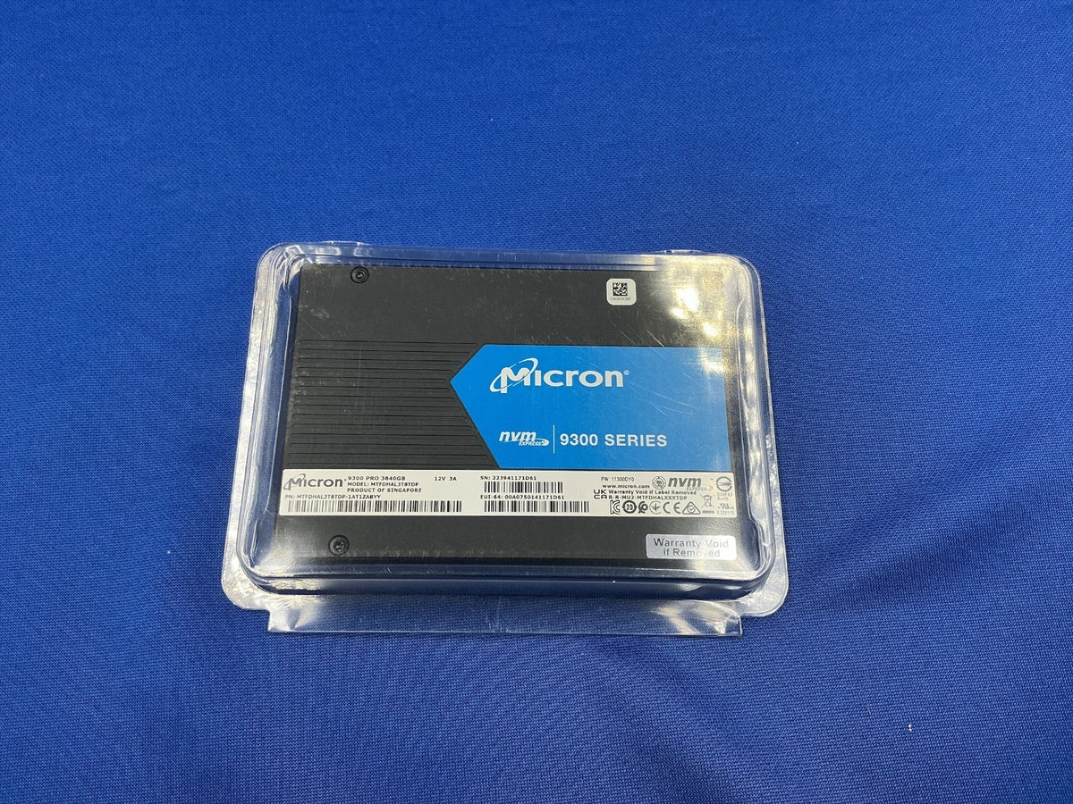 NEW BULK MTFDHAL3T8TDP MICRON 9300 PRO 3.84TB NVME U.2 ENTERPRISE SSD