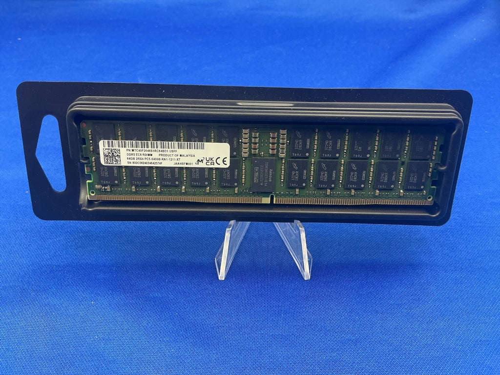 MTC40F2046S1RC64BD1 MICRON 64GB (1X64GB) 2RX4 PC5-6400B RDIMM MEMORY