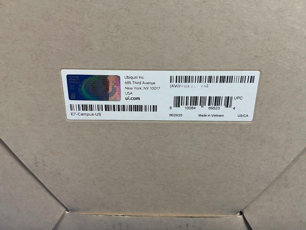 E7-CAMPUS-US Ubiquiti 10GbE WiFi 7 Access Point Tri-Radio 2.4 5 6GHz 10 GbE IP67