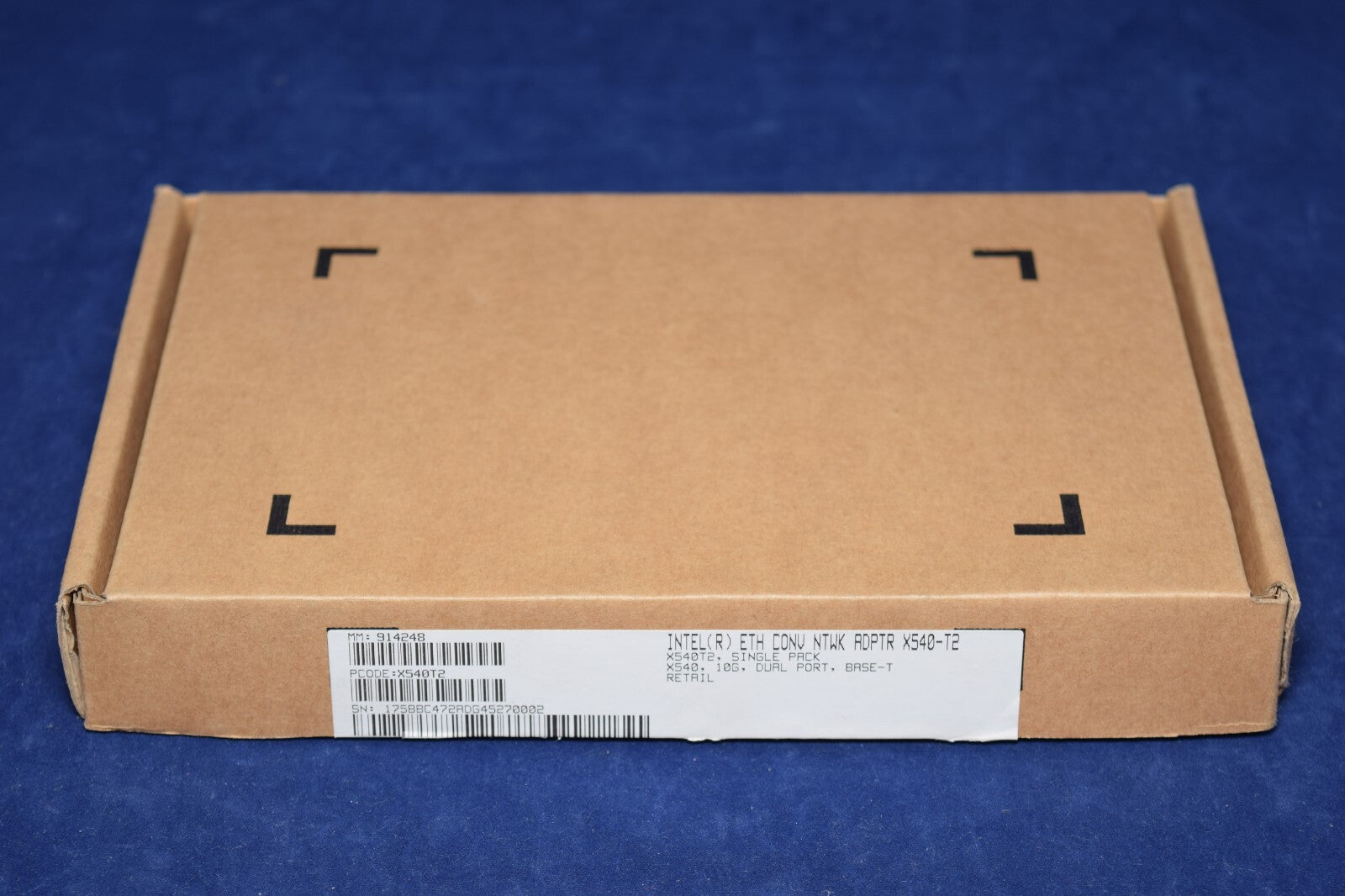 NOB X540T2 INTEL X540-T2 CONVERGED DUAL PORT NETWORK ADAPTER X540T2BLK