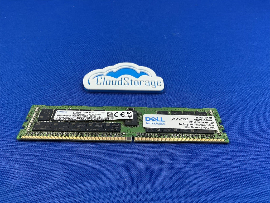 Dell 32GB (1X32GB) 2Rx4 PC4-2933Y MEMORY SNP8WKDYC/32G