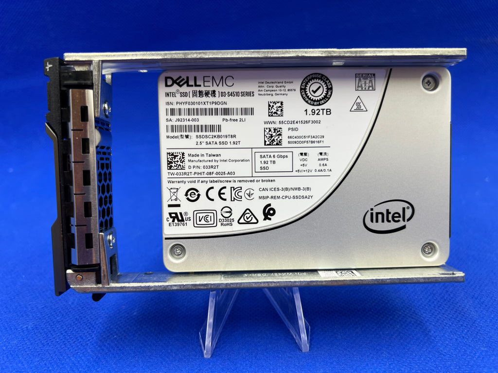Dell EMC D3-S4510 1.92TB SATA 6Gb/s 2.5 SSD