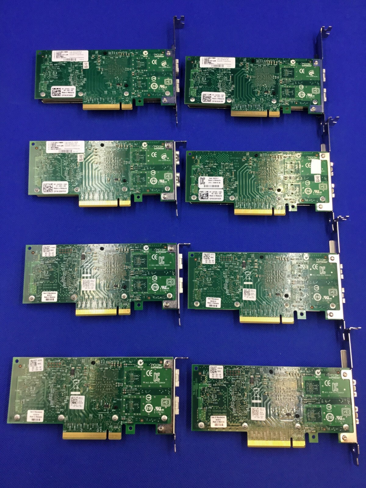 Both brackets DELL / INTEL X520-DA2 ETHERNET Adapter 10Gbps Dual Port E10G42BTDA