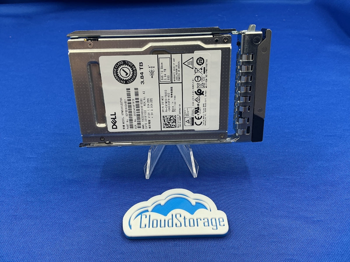 91W3V 091W3V Dell 3.84TB 12Gbps SAS Mixed Use 2.5'' 512e SSD KPM5XVUG3T84