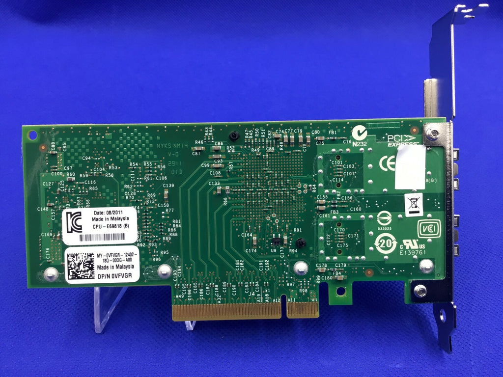 Both brackets DELL / INTEL X520-DA2 ETHERNET Adapter 10Gbps Dual Port E10G42BTDA