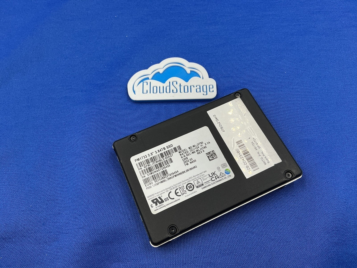 X9172A NETAPP/Samsung PM1733 3.84TB PCIe NVME Gen4 U.2 2.5in SSD MZ-WLJ3T80