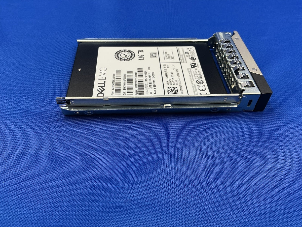 71K37 DELL EMC 1.92TB 6Gbps 2.5in Mixed Use Samsung SM883 SATA SSD MZ-7KH1T9A