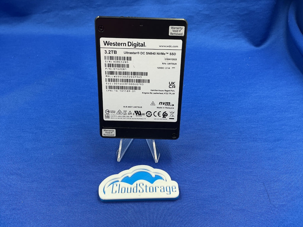 WUS4C6432DSP3X3 WD Ultrastar DC SN840 3.2TB PCI Express 3.1 U.2 NVMe 2.5" SSD