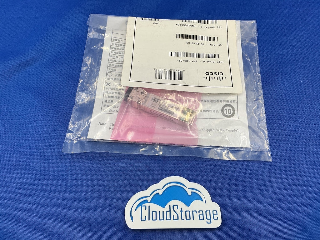 SFP-10G-SR Orginal Cisco SFP-10G-SR 10-2415-03 V03 10GB SR SFP MODULE 10-2415-03