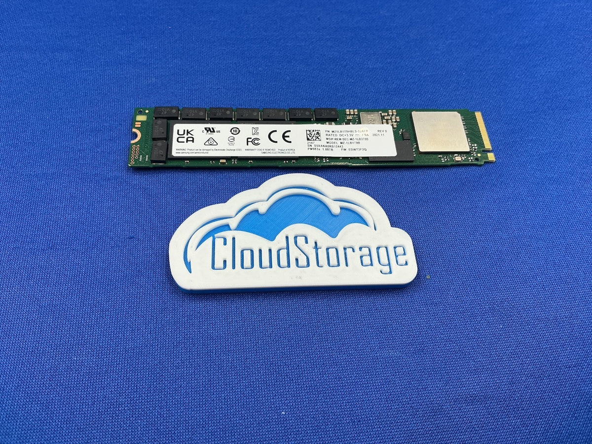 MZ-1LB1T9B Samsung PM983a 1.92TB NVMe PCIe M.2 22110 1.88TB MZ1LB1T9HBLS-00AFB