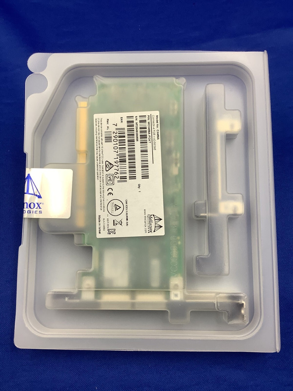 MCX456A-FCAT NVIDIA CONNECTX-4 2P FDR 40/56GbE IB QSFP28 PCIe3x16 VPI Card