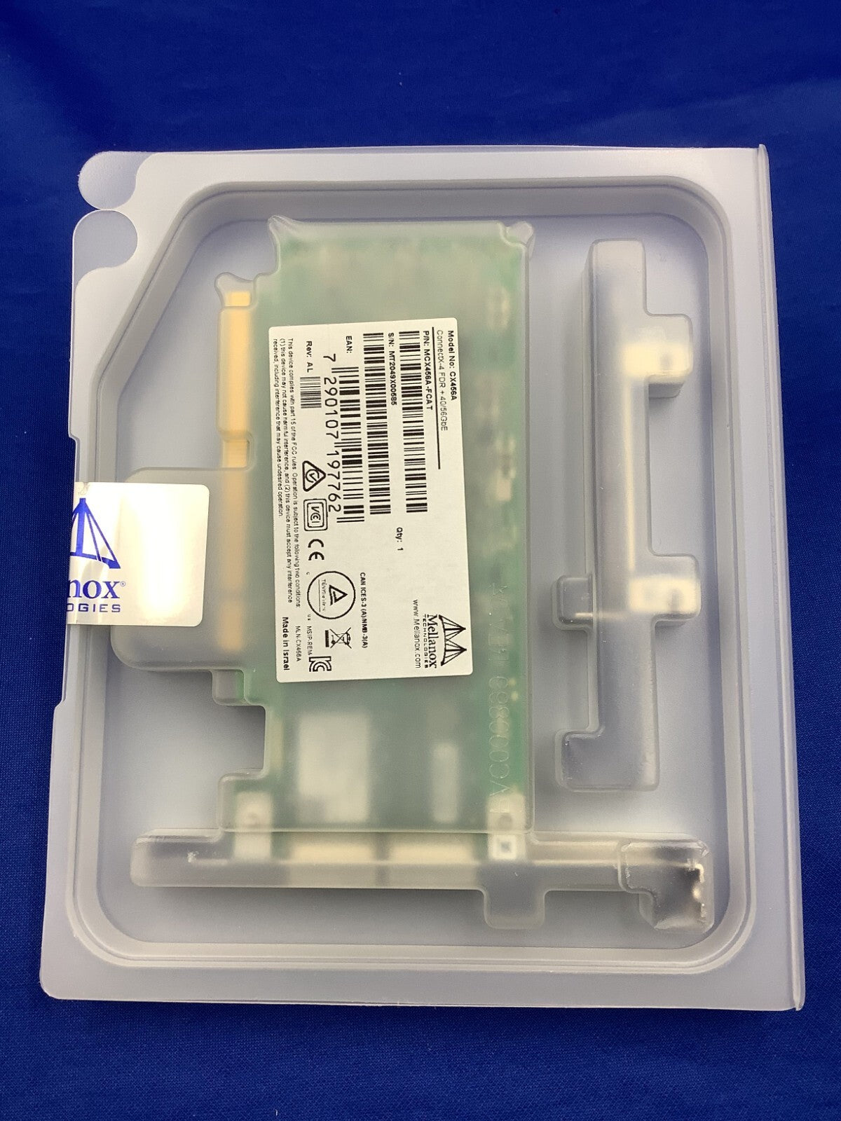 MCX456A-FCAT NVIDIA CONNECTX-4 2P FDR 40/56GbE IB QSFP28 PCIe3x16 VPI Card