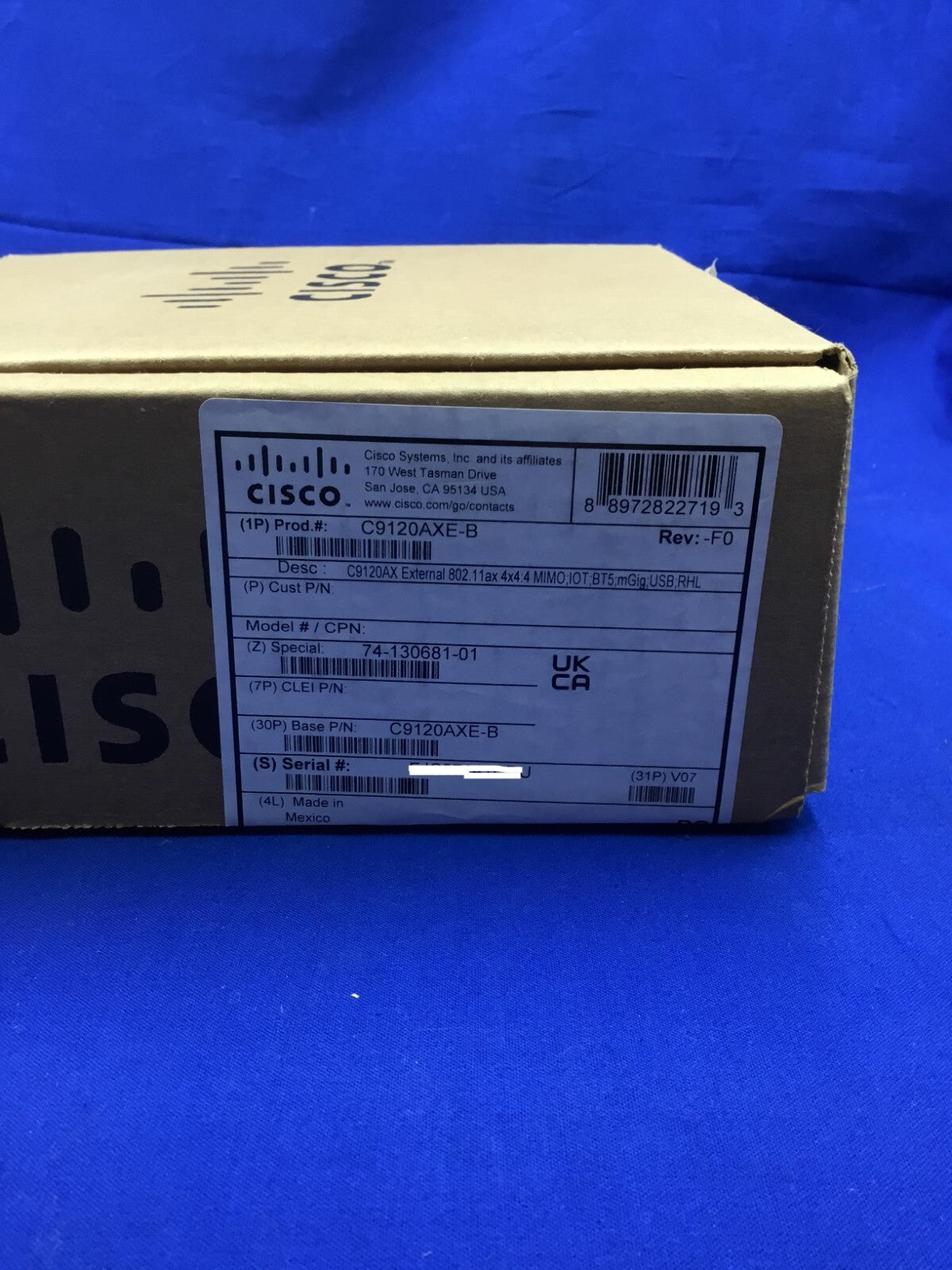 Cisco Catalyst 9120AXE WiFi 6 802.11ax Wireless Access Point C9120AXE-B