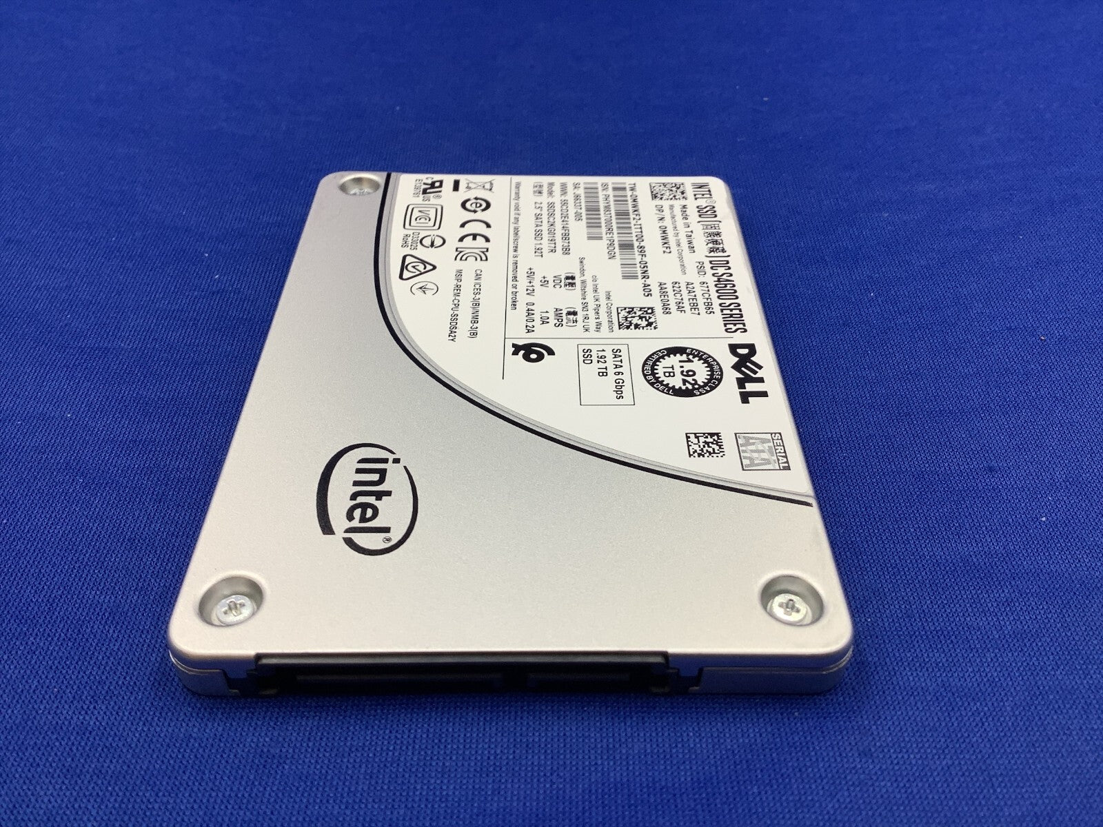 0MWKF  MWKF2 Dell Intel DC S4600 1.92TB 6Gb/s SATA 2.5'' SSD SSDSC2KG019T7R