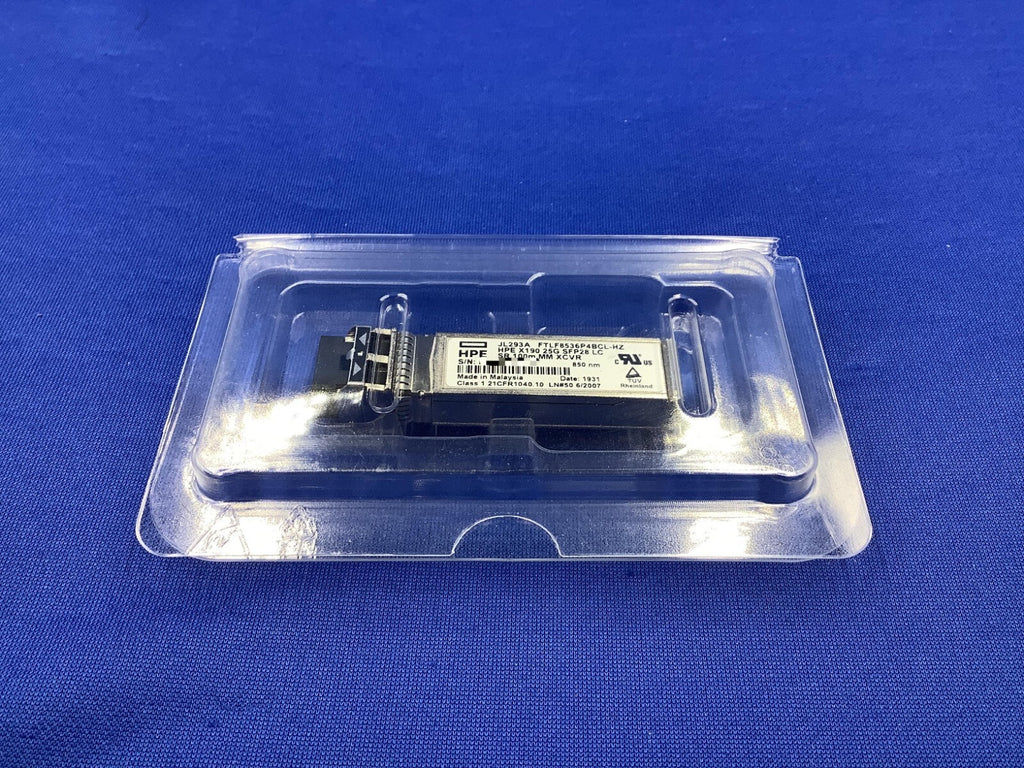 HPE JL293A HPE X190 25G SFP28 LC SR 100M MMF TRANSCEIVER JL293-61001