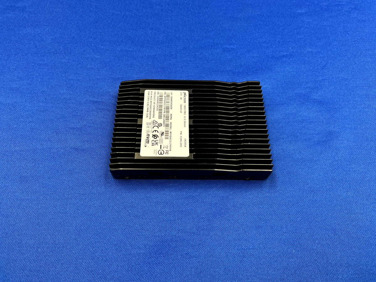 MTFDKCC1T9TFR MICRON 7450 PRO 1.92TB NVMe Gen4 U.3 2.5" SSD MTFDKCC1T9TFR-1BC1ZA