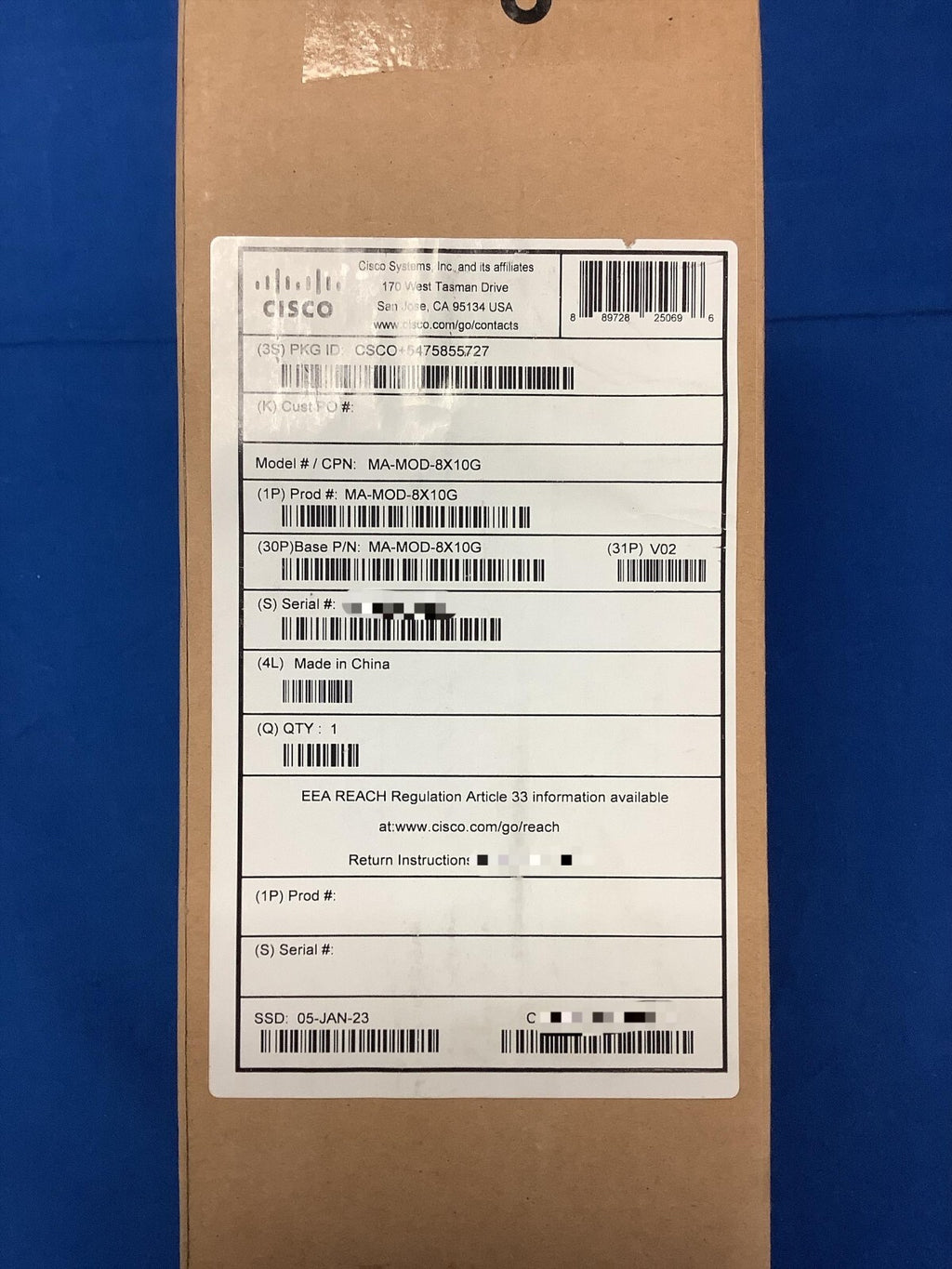 NOB MA-MOD-8X10G Cisco Meraki MS390 models 8 x 10G Uplink Module