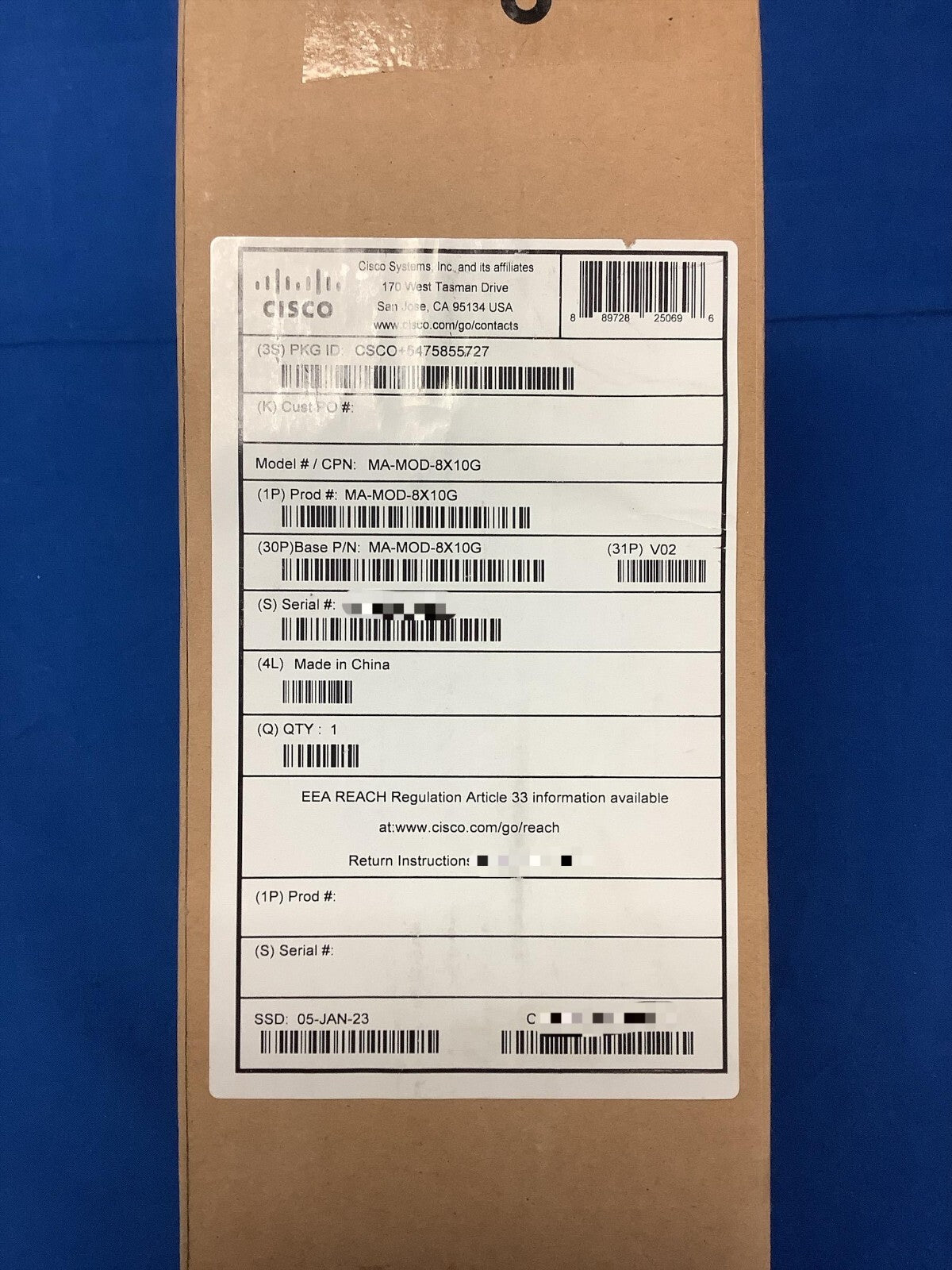 NOB MA-MOD-8X10G Cisco Meraki MS390 models 8 x 10G Uplink Module