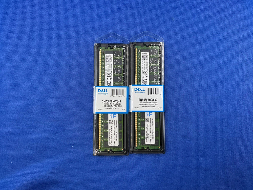 SNP58F8NC/64G Dell 64GB (1X64GB) 2RX4 PC5-5600B RDIMM MEMORY