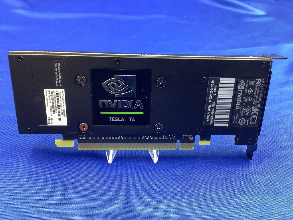 P17819-B21 HP NVIDIA Tesla T4 16GB GDDR6 GPU Graphics P09571-001 R0W29A
