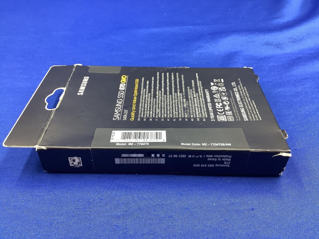 MZ-77Q4T0B/AM SAMSUNG 870 QVO 4TB SATA 2.5 V-NAND SSD MZ-77Q4T0