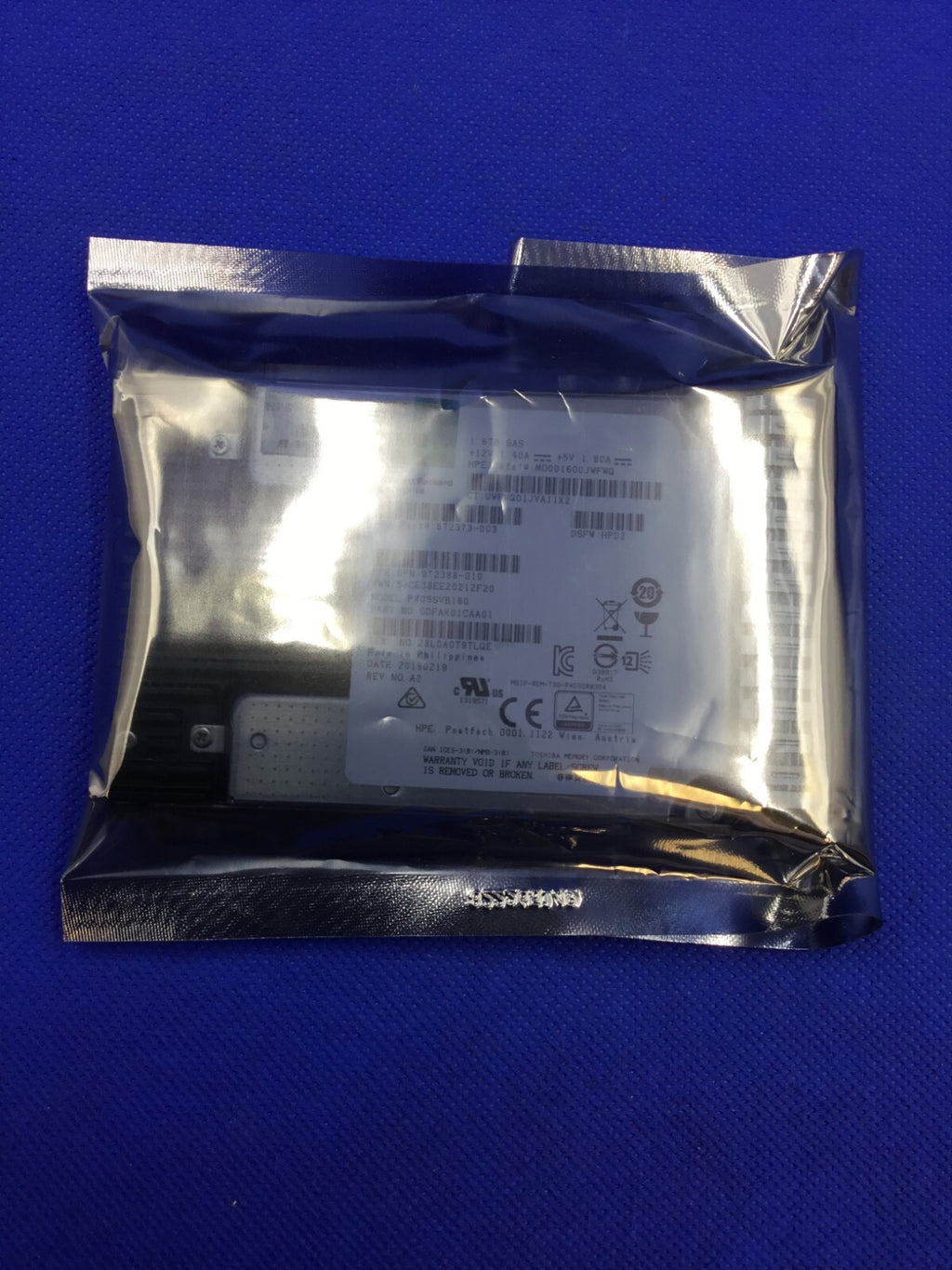872382-B21 HPE 1.6TB SAS 12G MIXED USE SFF SC PM5 SSD 872509-001 MO001600JWFWQ