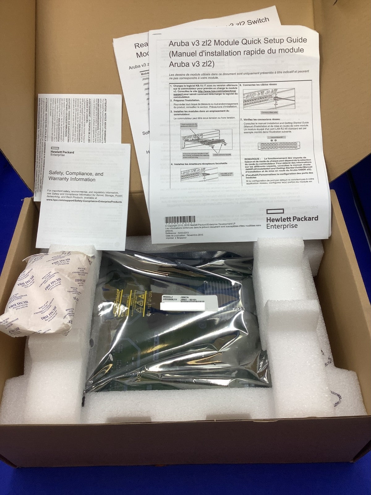 J9987A HPE ARUBA NETWORKING 24-PORT 10/100/1000BASE-T MACSEC V3 ZL2 MODULE